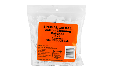 Southern Bloomer Spl 2x2" .30 Caliber 175-Pack Cleaning Patches
