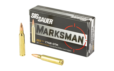 SIG Sauer Ammo .223 Rem 77 Grain Ammunition – 20 Rounds