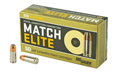 SIG Sauer Ammo 9mm 115 Grain Jacketed Hollow Point Ammunition – 50 Rounds
