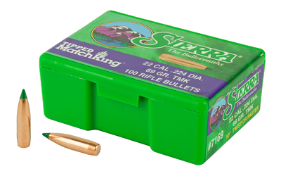Sierra Bullets Tipped Mk .224 69 Grain 100-Count