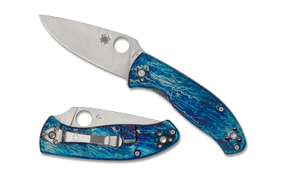 Spyderco Tenacious TI Disry Blu/Silver