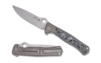 Spyderco Slym Stonewash TI 3.42" Gray