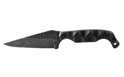 Stroup Knives BRAVO5 3.5" Acd Etch Bl with Sheath Knife