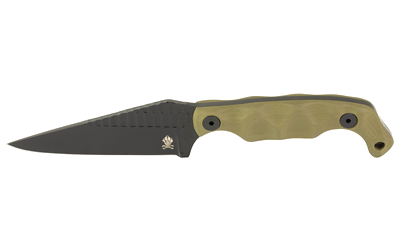 Stroup Knives BRAVO5 3.5" Black/ODG with Sheath Knife