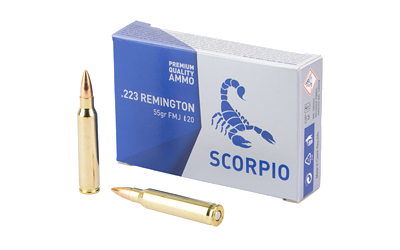 STV Technology Scorpio Ammo .223 Rem 55 Grain Full Metal Jacket Ammunition – 20 Rounds
