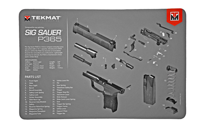 TekMat Mat SIG P365 SIG Sauer P365 Cleaning Product