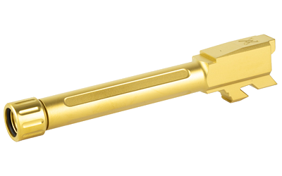 True Precision 9mm Threaded Barrel for Glock 48 – Gold Titanium Nitride, Thread Protector