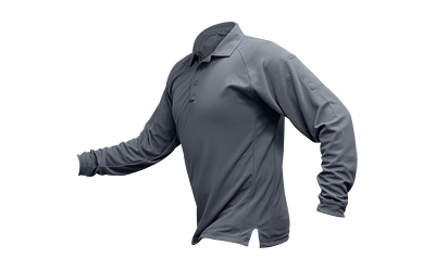 Vertx Coldblack L/S Polo Gray Medium