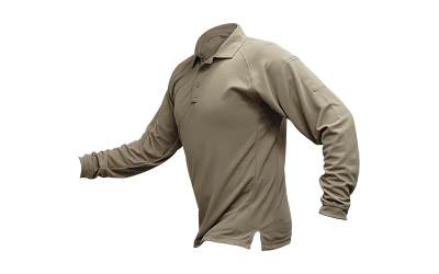 Vertx Coldblack L/S Polo Tan Sm