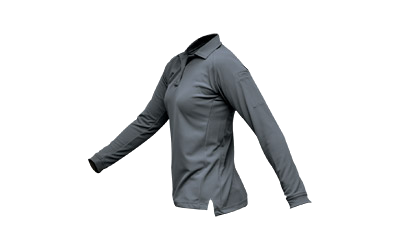 Vertx Coldblack Wmn L/S Polo Gray Large