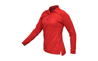 Vertx Coldblack Wmn L/S Polo Large – Red