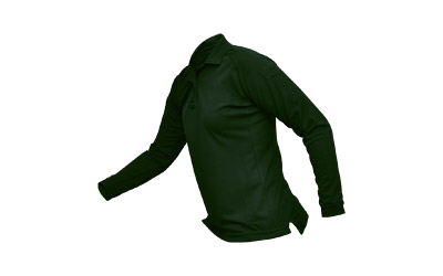 Vertx Coldblack Wmn L/S Polo Green Large