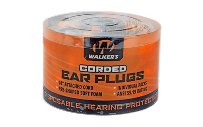 Walker's Foam Ear Crded Plugs 50-Pack