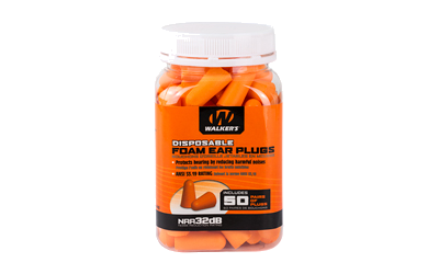 Walker's Foam Ear Plugs 50-Pack Jar
