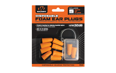 Walker's Foam Ear Plugs 5-Pack Blister
