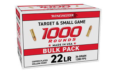 Winchester White Box .22 LR 36 Grain Hollow Point Ammunition – 1000 Rounds