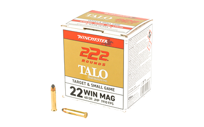 Winchester Talo .22 Magnum 40 Grain Jacketed Hollow Point Ammunition – 222 Rounds