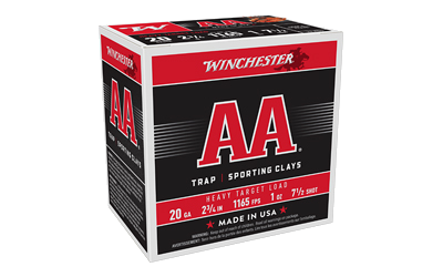 Winchester AA Target 20 Gauge #7.5 Shot Ammunition – 25 Rounds