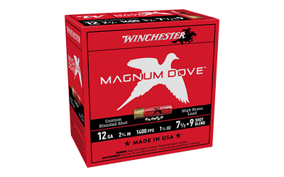 Winchester Mgnm Dove 12 Gauge #7.5 Shot Ammunition – 25 Rounds