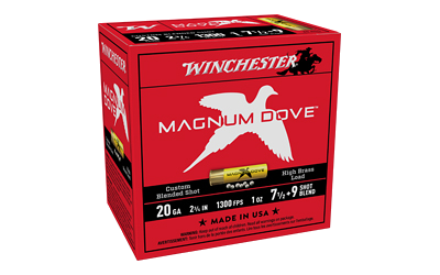 Winchester Mgnm Dove 20 Gauge #7.5 Shot Ammunition – 25 Rounds