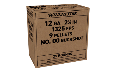 Winchester Servc Grd 12 Gauge BUCKSHOT Ammunition – 25 Rounds