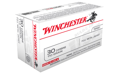 Winchester USA 30 Carb 110 Grain Full Metal Jacket Ammunition – 50 Rounds