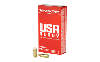 Winchester USA Ready 9mm 115 Grain Full Metal Jacket Ammunition – 50 Rounds
