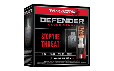 Winchester Defender 12 Gauge #2 Shot Ammunition – 25 Rounds