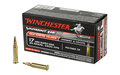 Winchester Varmint He 17wsm 25 Grain Ammunition – 50 Rounds