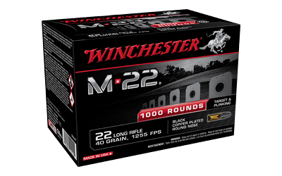Winchester M-22 .22 LR 40 Grain Ammunition – 1000 Rounds