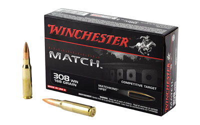 Winchester Match .308 Win 168 Grain BTHP Ammunition – 20 Rounds