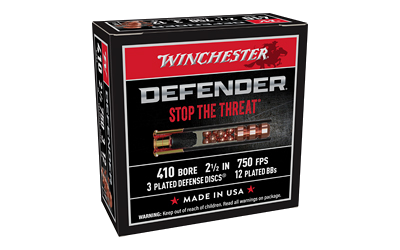 Winchester Defender 410 2.5" BUCKSHOT Ammunition – 10 Rounds