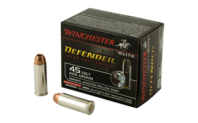 Winchester Defender 45c .45 Colt 225 Grain Jacketed Hollow Point Ammunition – 20 Rounds