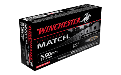 Winchester 5.56 NATO 77 Grain BTHP Ammunition – 20 Rounds