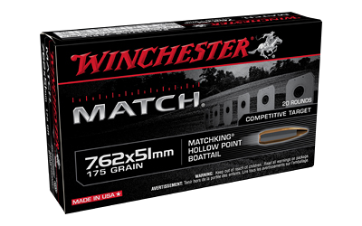 Winchester Match 7.62x51 175 Grain BTHP Ammunition – 20 Rounds