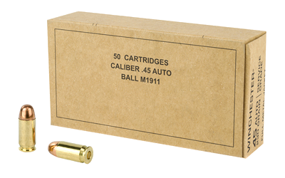 Winchester Service Grade .45 ACP 230 Grain Full Metal Jacket Ammunition – 50 Rounds