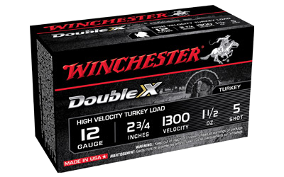 Winchester Dbl X Hv Trky 12 Gauge #5 Shot Ammunition – 10 Rounds