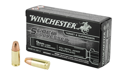 Winchester Spr Sup 9mm 147 Grain Full Metal Jacket Ammunition – 20 Rounds