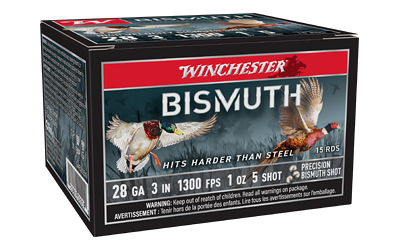 Winchester Bismuth 28 Gauge #5 Shot Ammunition – 15 Rounds