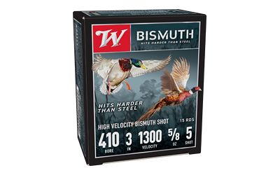 Winchester Bismuth 410 3" 5 .410 Bore #5 Shot Ammunition – 15 Rounds
