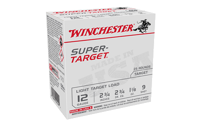 Winchester Super Target 12 Gauge #9 Shot Ammunition – 25 Rounds