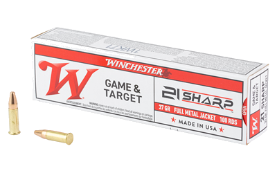 Winchester 21 Sharp Game&Target 37 Grain Full Metal Jacket Ammunition – 100 Rounds