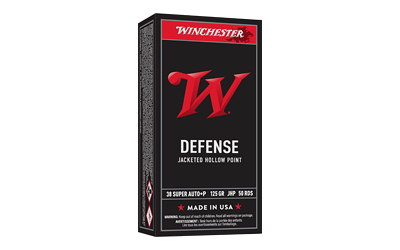 Winchester USA White Bx 38spr .38 Super 125 Grain Jacketed Hollow Point Ammunition – 50 Rounds