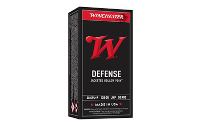 Winchester USA .38 Special 125 Grain Jacketed Hollow Point Ammunition – 50 Rounds