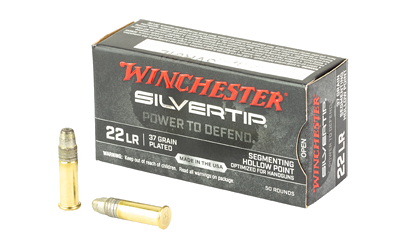 Winchester Silvertip .22 LR 37 Grain Hollow Point Ammunition – 50 Rounds