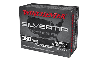 Winchester Silvertip HP .380 Auto .380 ACP 85 Grain Hollow Point Ammunition – 20 Rounds