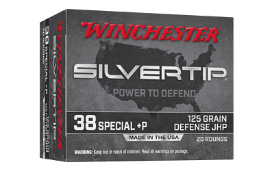 Winchester Slvrtip .38 Special 125 Grain Ammunition – 20 Rounds, +P