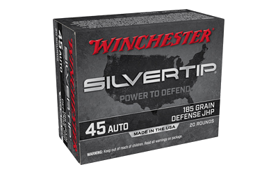 Winchester Silvertip .45 ACP 185 Grain Hollow Point Ammunition – 20 Rounds