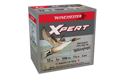 Winchester Xpert Hv Steel 12 Gauge #4 Shot Ammunition – 25 Rounds