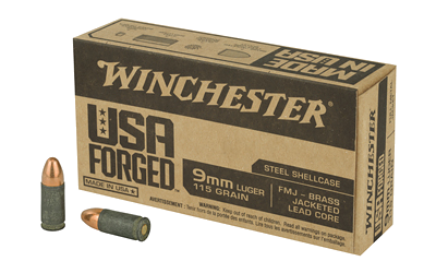Winchester 9mm 115 Grain Full Metal Jacket Ammunition – 50 Rounds